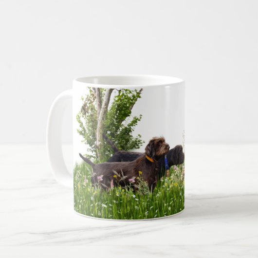 Der Pudelpointer Kaffeetasse (Vorderseite Links)