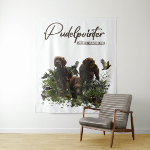 Der Pudelpointer Wandteppich