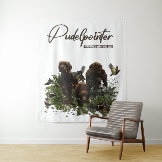 Der Pudelpointer Wandteppich (Beispiel)