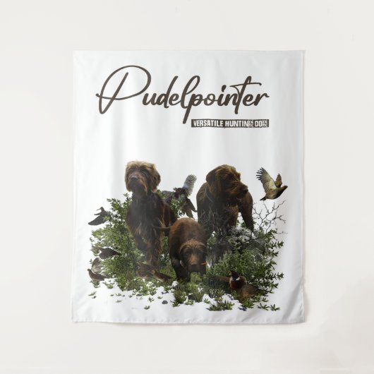 Der Pudelpointer Wandteppich (Vorderseite)