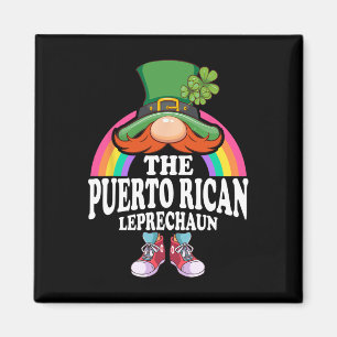 Der puerto-ricanische Leprechaun St. Patricks Day Magnet