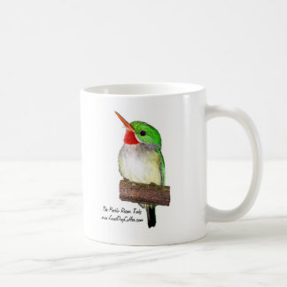 Der puertorikanische Tody oder die Kaffee-Tasse Kaffeetasse