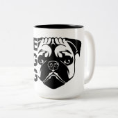 Der Pug Mug - Süße Kaffeetasse (VorderseiteRechts)
