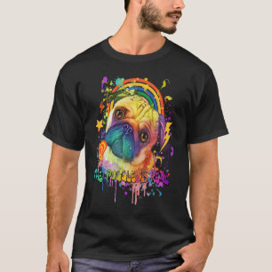 Der Puggle ist echt Pug Humor Niederländischer Bu T-Shirt