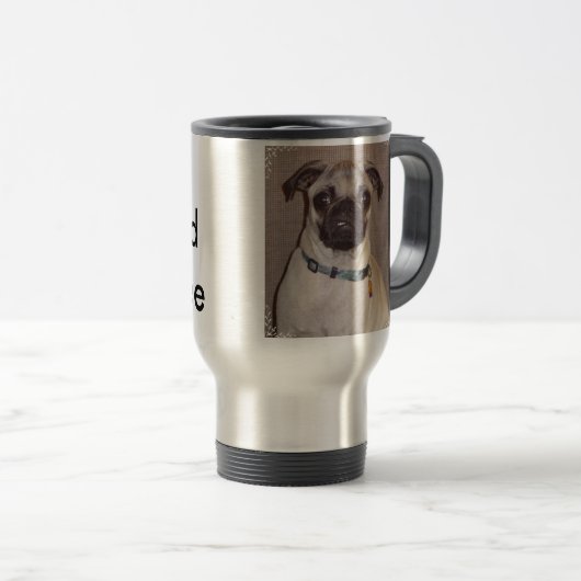 der puggy Mops benötige ich Kaffee Reisebecher (VorderseiteRechts)