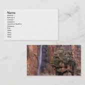 Der Pulpit und der flüchtige Wasserfall Visitenkarte (Vorne/Hinten)