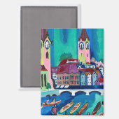 Der Puls der Stadt, Ernst Ludwig Kirchner Zürich Magnet (Vorderseite/Rückseite)