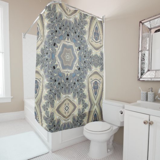 Der Puls eines Dream-Duschvorhangs im Fraktal Duschvorhang (Beispiel)