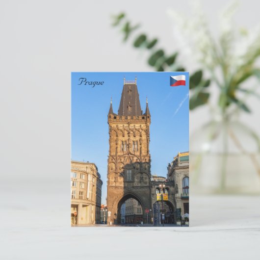 Der Pulverturm - Prag, Tschechische Republik Postkarte (Stehend Vorderseite)