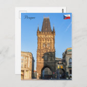 Der Pulverturm - Prag, Tschechische Republik Postkarte (Vorne/Hinten)