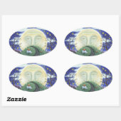 DER PUMPKIN MANN, FOLGE ART HALLOWEEN STICKERS Ova (Blatt)