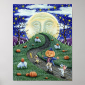 DER PUMPKIN-MANN TREFFT DEN MANN IM MUND, HALLOWEE POSTER (Vorne)