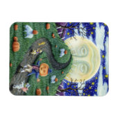 DER PUMPKIN-MENSCHENMEETING MANN IM MUND, HALLOWEN MAGNET (Horizontal)