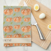 Der Pumpkin Patch "Happy Fall Ya'll" Geschirrtuch (Viertel Falte)