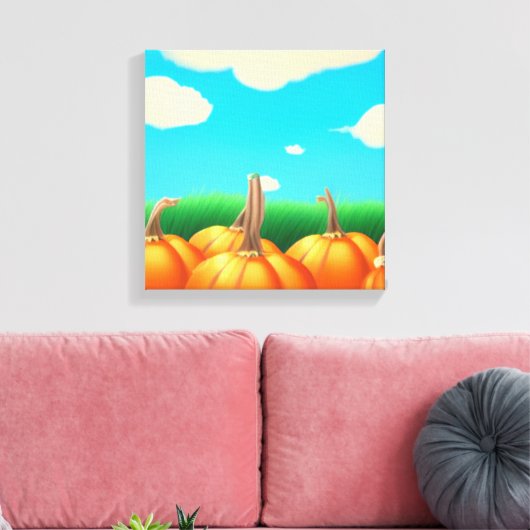 Der Pumpkin-Patch Leinwanddruck (Insitu (Wohnzimmer))