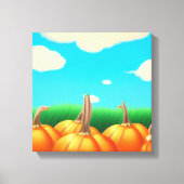 Der Pumpkin-Patch Leinwanddruck (Vorderseite)