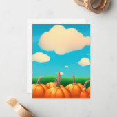 Der Pumpkin-Patch Mitteilungskarte (Vorderseite/Rückseite Beispiel)