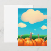 Der Pumpkin-Patch Mitteilungskarte (Vorne/Hinten)