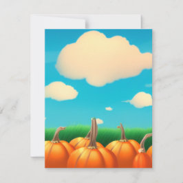 Der Pumpkin-Patch Mitteilungskarte