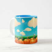 Der Pumpkin-Patch Zweifarbige Tasse (Vorderseite Links)