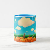Der Pumpkin-Patch Zweifarbige Tasse (Mittel)