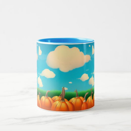 Der Pumpkin-Patch Zweifarbige Tasse (Mittel)
