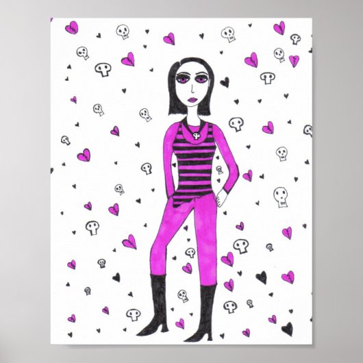 Der Punk Chick Poster (Vorne)