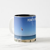 Der Punkt an der Punkt Nipigon Wickelrock-Tasse Zweifarbige Tasse (Vorderseite Links)