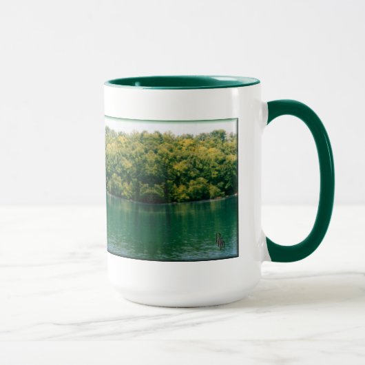 Der Punkt des grünen Mannes Tasse (Rechts)