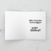 Der Punkt ist: Happy Birthday Card Karte (Innenseite)