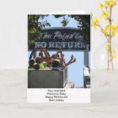 Der Punkt ohne Rückholgrußkarte Karte (Gelbe Blume)