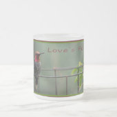 Der Punkt-Summenvogel-Tasse 1 der Liebe Mattglastasse (Mittel)