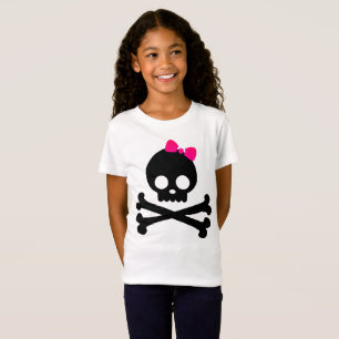 Der Punky-Schädel-weißer Jersey-T - Shirt des