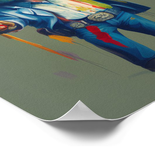 Der Purfect Sheriff: Meowdy, Cowboy Cat Sheriff Poster (Ecke)