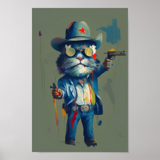 Der Purfect Sheriff: Meowdy, Cowboy Cat Sheriff Poster (Vorne)