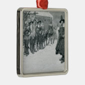 Der Puritaner-Gouverneur Silbernes Ornament (Rechts)