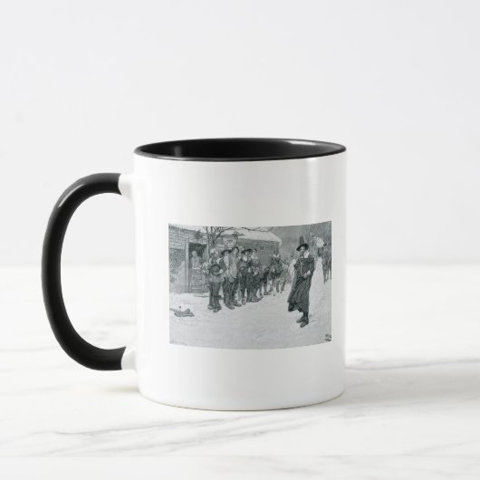 Der Puritaner-Gouverneur Tasse (Links)