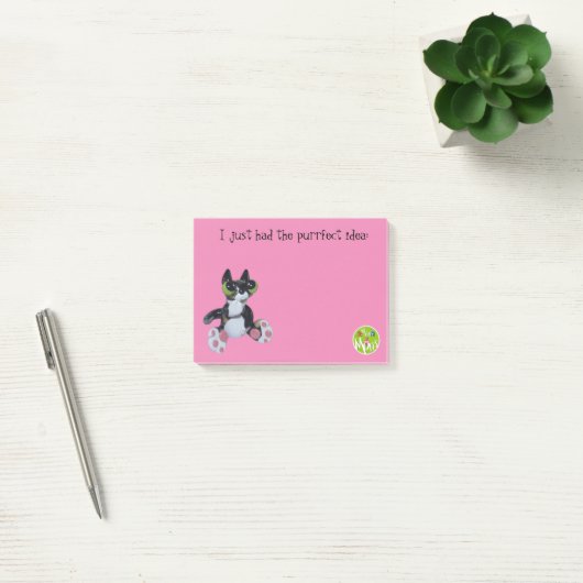 Der Purrfect Posten-it® merkt 4 x 3 Post-it Klebezettel (Büro)