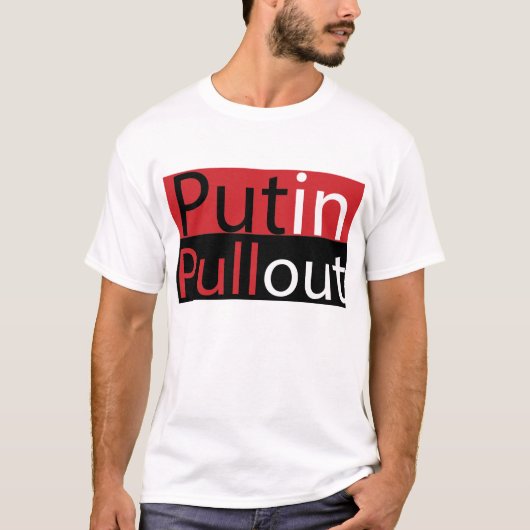 Der Putin-Faltblatt-T - Shirt der Männer (Vorderseite)