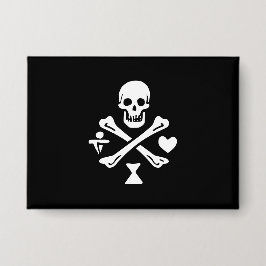 Der Pyrate Saga Jolly Roger Knopf Button