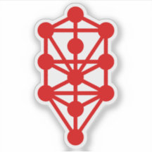 Der Qabalistische Baum des Lebens (rot)