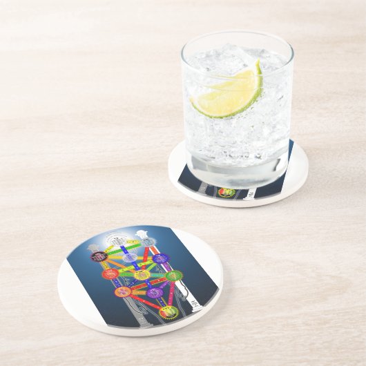 Der Qabalistische Baum des Lebensstrukturdiagramms Getränkeuntersetzer (Seite)