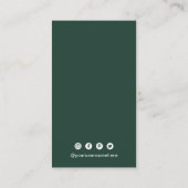 Der QR-Code für einfache Wälder ist modern Visitenkarte (Rückseite)