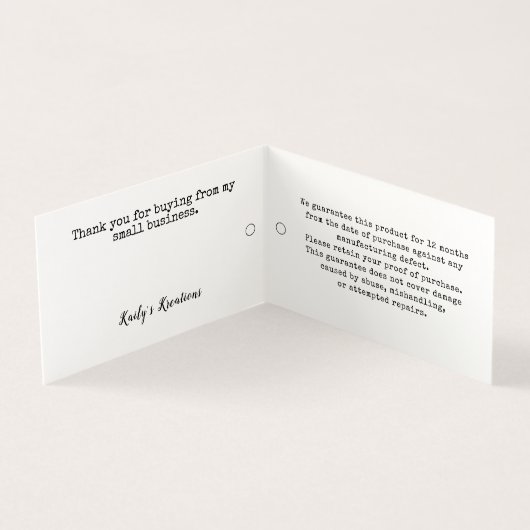 Der QR-Code für moderne Logos hängt vom Preis ab (Innenseite)