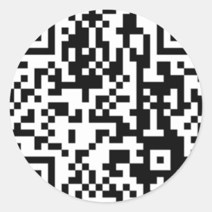 Der QR-Code Runder Aufkleber