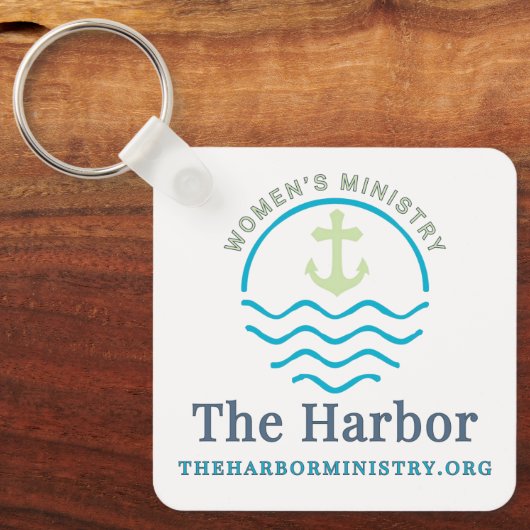 Der QR-CODE-Schlüsselanhänger für den Hafen Schlüsselanhänger (Vorderseite)