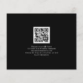 Der QR-Kodex wurde Save the Date für immer schwarz (Rückseite)