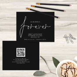 Der QR-Kodex wurde Save the Date für immer schwarz