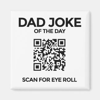 Der QR-Vater-Witz-Magnet Magnet