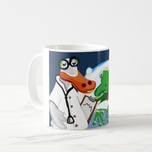 Der Quack oder Doktor Duck Kaffeetasse (Vorderseite Links)